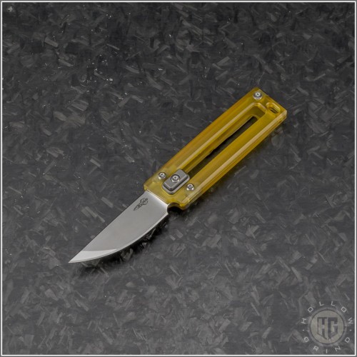 (#DRD-KTO-01) D Rocket Design KatanoO Manual OTF Ultem Handle - Front