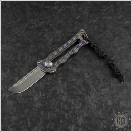 (#DRD-KatanaX-4) D Rocket Designs Flamed KatanaX Manual OTF - Front