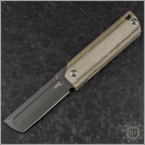 (#DRD-MaximX-BRM) D Rocket Design MaximX Brown Micarta - Front