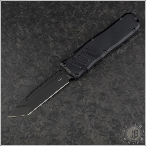 (#GT-93121) Guardian Tactical Recon-035 Black Tactical Tanto Plain - Front