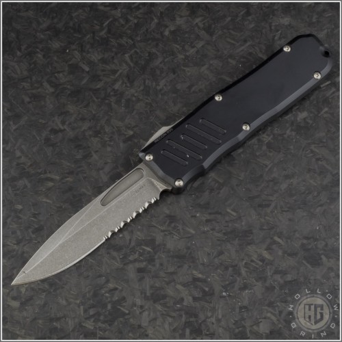 (#GT-93512) Guardian Tactical Recon-035 Stonewash S/E Part Serrated - Front