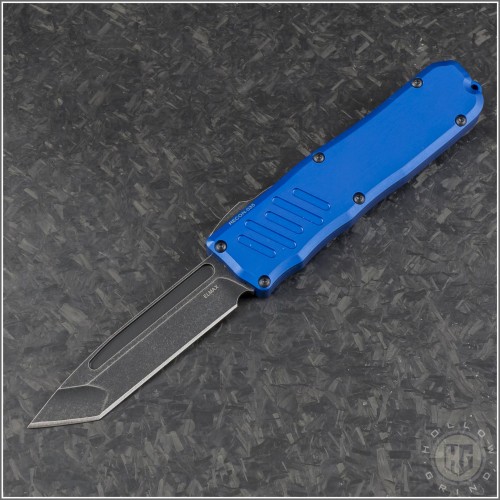 (#GT-94621-BL) Guardian Tactical Blue Recon-035 Dark Stonewash Tanto Plain - Front