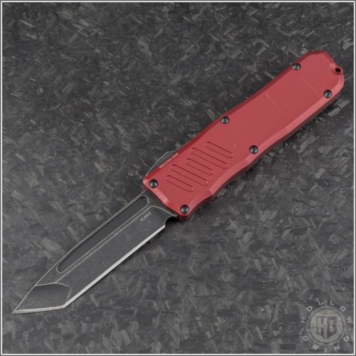 (#GT-94621-RD) Guardian Tactical Red Recon-035 Dark Stonewash Tanto Plain - Front