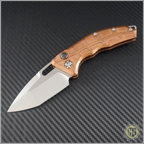 (#HER-Cu) Heretic Knives Copper Auto Martyr Stonewash Plain - Front