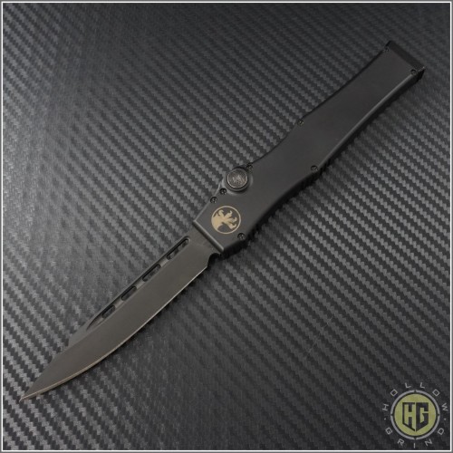 (#HG-0028) Microtech Halo 2.3 Tactical Black Plain - Front
