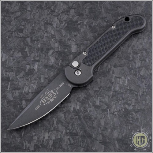 (#HG-0064) Microtech Mini UDT Black Plain - Front