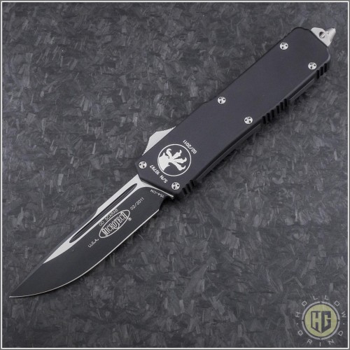 (#HG-0073) Microtech Scarab Executive S/E Black Plain - Front