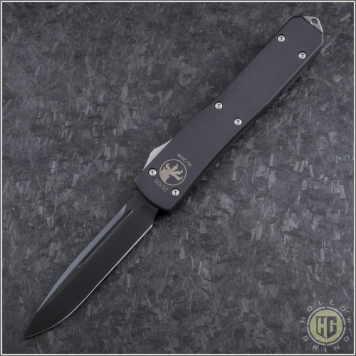 (#HG-0082) Microtech Ultratech S/E Black Plain - Front