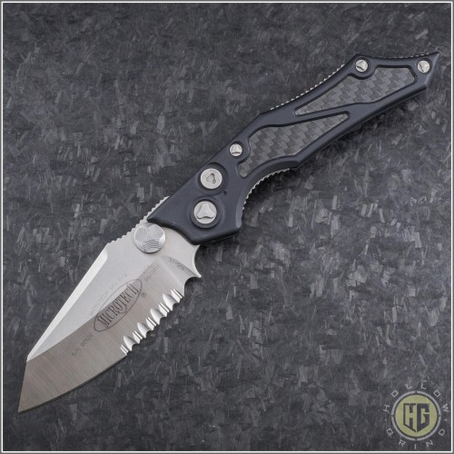 (#HG-0098) Microtech Select-Fire D/A Satin Serrated - Front
