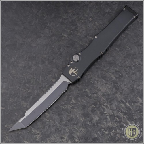 (#HG-0111) Microtech Halo III Black Plain - Front