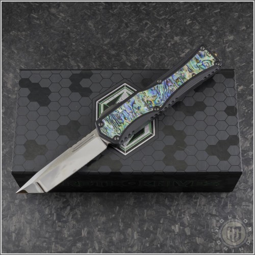 (#HTK-COLO-011) Heretic Knives Colossus Custom T/E Mirror Abalone Inlay - Front