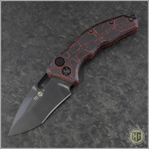 (#HTK-H012-4A-BRKRD) Heretic Knives Breakthrough Red Martyr Auto RE DLC - Front