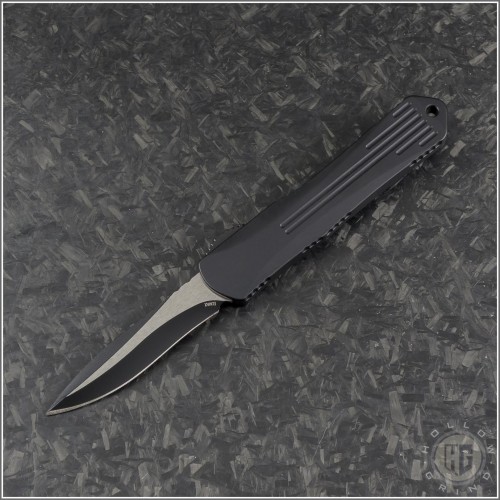 (#HTK-H025-10A) Heretic Knives Manticore-S Recurve Black Plain - Front