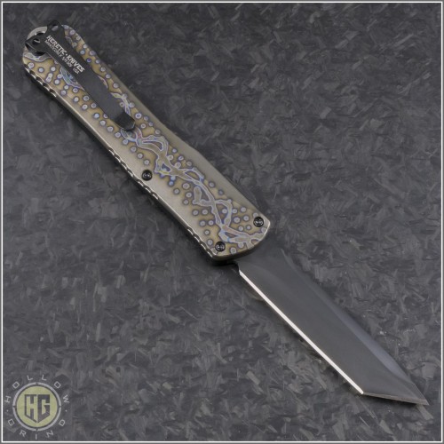 (#HTK-H031-6A-ALTI) Heretic Knives Manticore-X T/E DLC w/ Ti Cover - Front
