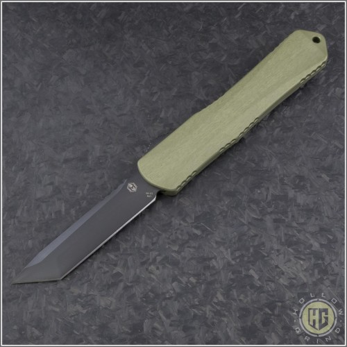 (#HTK-H031-6A-GR) Heretic Knives Green Manticore X T/E DLC - Front