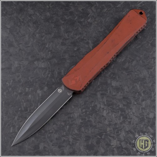 (#HTK-H032-6A-BRKRD) Heretic Knives Red Manticore-X D/E DLC - Front