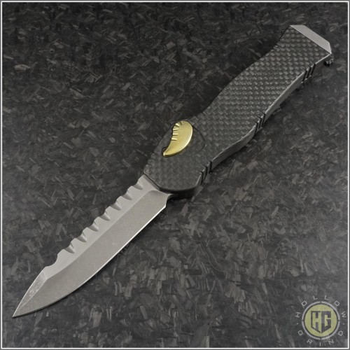 (#HTK-HYD-CFG) Heretic Knives Carbon Fiber Hydra - Front