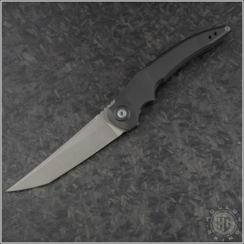 (#JH-Sliver-AR2) Jake Hoback Knives Sliver Black Plain - Front