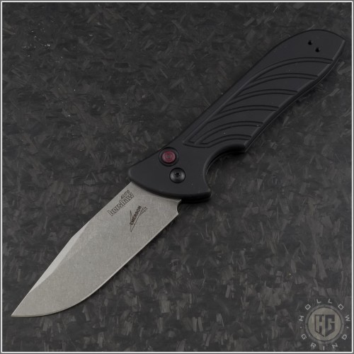 (#KER-7600-Launch5) Kershaw Launch Auto 5 - Stonewash Plain - Front