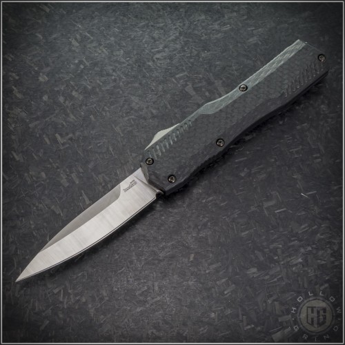 (#KS-9000CF) Kershaw Carbon Fiber Livewire S/E Satin Plain - Front