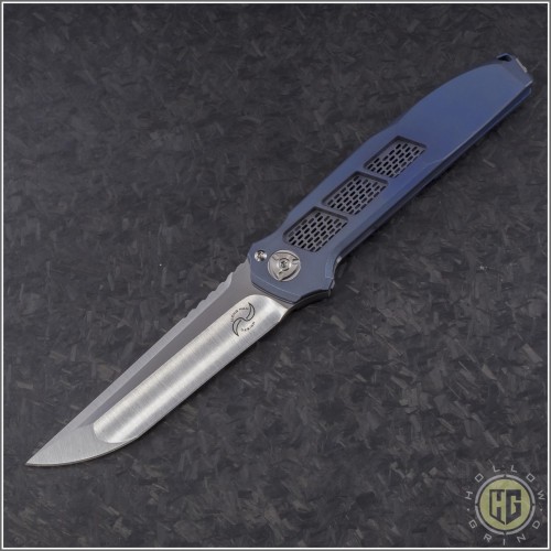 (#LM-XV-BL) Liong Mah XV Folder with Blue Handle - Front