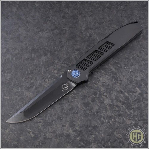 (#LM-XV-PVD) Liong Mah XV Folder with Black PVD Handle and Blade - Front