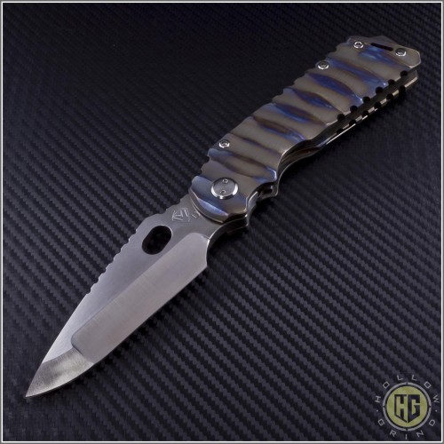 (#MKT-ARK-001) Medford Knife & Tool Custom Arktika Sculpted Ti - Front