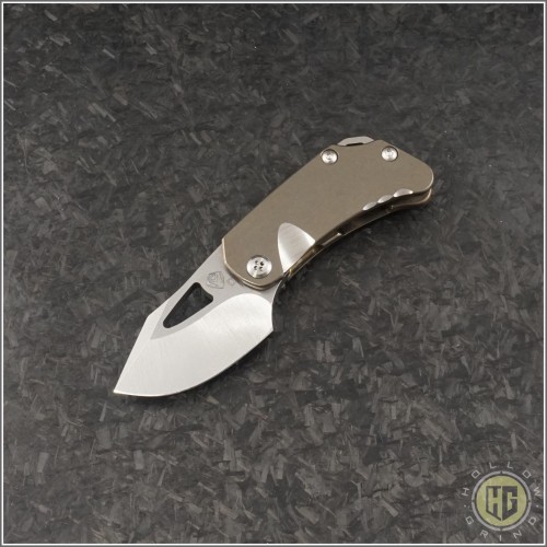 (#MKT-ERIS-001) Medford Knife & Tool Eris Bronze Ti - Tumbled - Front