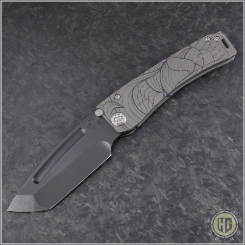 (#MKT-MARH-001) Medford Knife Marauder-H Laser Handle - Front