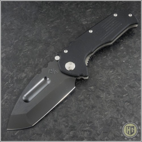 (#MKT-PRAP-BK) Medford Knife & Tool Praetorian P Tanto Black PVD Full G-10 - Front