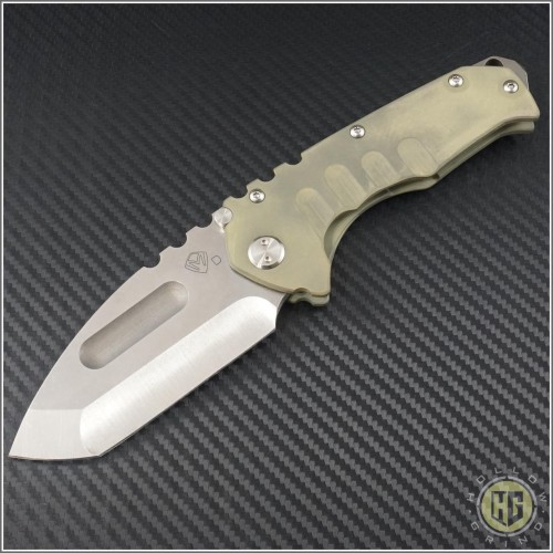(#MKT-PRAT-008) Medford Knife & Tool Praetorian T Tanto (Tumbled Stainless) - Front
