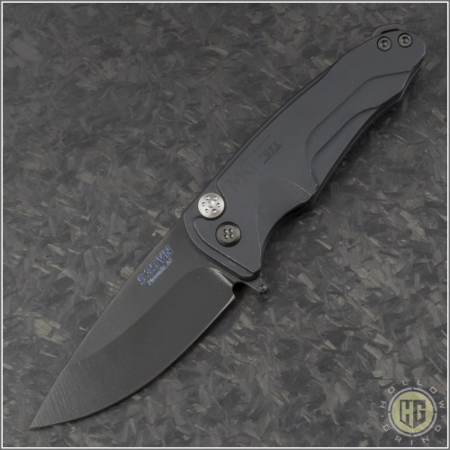 (#MKT-SC-003) Medford Knife & Tool Smooth Criminal Black Plain - Front