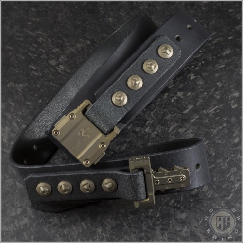 (#MT-APIS-BK) Microtech Apis Belt Black - Front