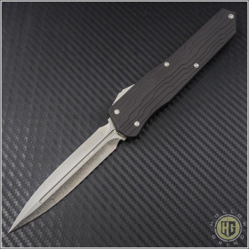 (#MTC-0117) Marfione Customs Cypher Stonewashed with SS Handle - Front