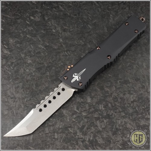 (#MTC-0231) Marfione Custom Combat Troodon Hellhound Tanto Stonewash - Front
