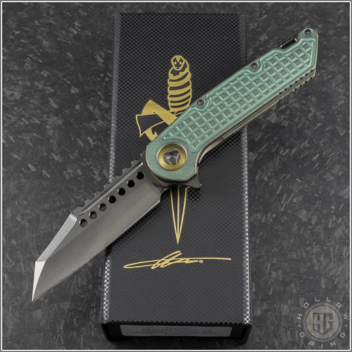 (#MTC-0380) Marfione Custom Warhound Folder DLC Stonewash - Front