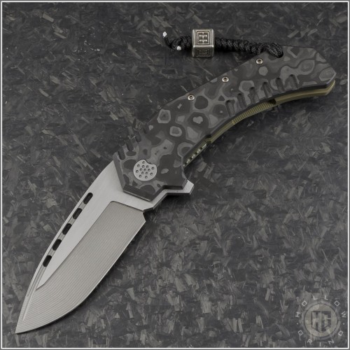 (#MW-Tyran-008) Mikkel Willumsen Custom Tyran Black Camo Carbon Fiber - Front