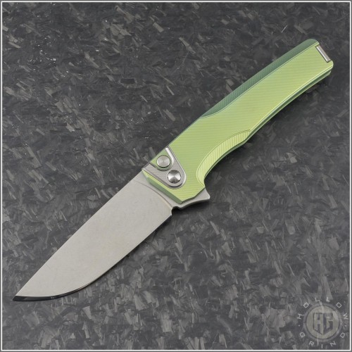 (#MWS-SON-0808) MachineWise Sonora Integral Green Fine Step Lightwash Blade - Front