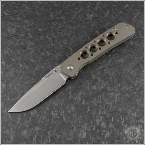 (#PENA-COBRA-02) Pena Knives Custom Cobra Satin Rubbed Blade - Front