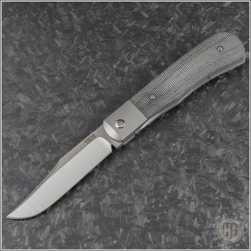 (#PENA-LTT-BK) Pena Knives Large Texas Trapper Front Flipper - Front