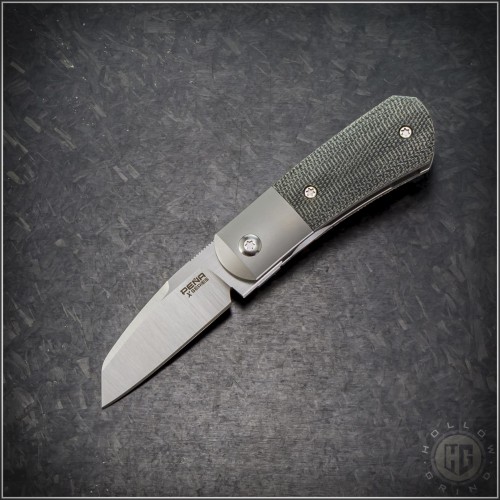 (#PENA-MA-BKM) Pena Knives X-Series Micro Apache Black Micarta - Front