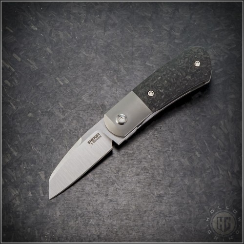 (#PENA-MA-CF) Pena Knives X-Series Micro Apache Carbon Fiber - Front