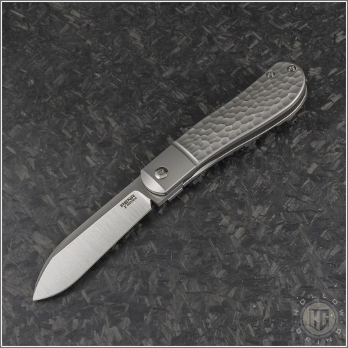 (#PENA-XDL-Ti) Pena Knives X-Series Dogleg Titanium - Front