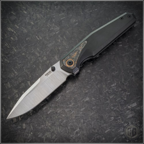 (#PenaX-Alacran-03) Pena Knives X-Series PVD Alacran Snakeskin Inlay Satin Plain - Front