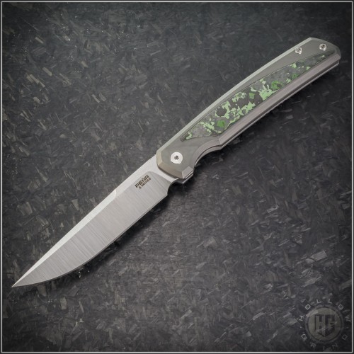 (#PenaX-Sicario-02) Pena Knives X-Series Sicario Jungle Wear Carbon Fiber Inlay Satin Plain - Front