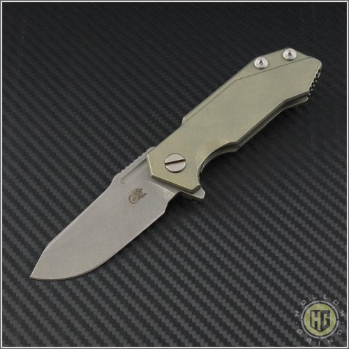 (#RH-HT-3) Rick Hinderer Half Track Green Ti - Front
