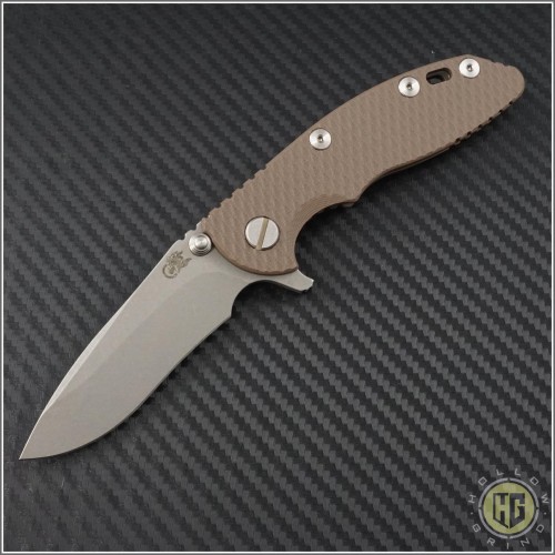 (#RH-XM1830-5) Rick Hinderer XM-18 3" Recurve - Working Finish - Front