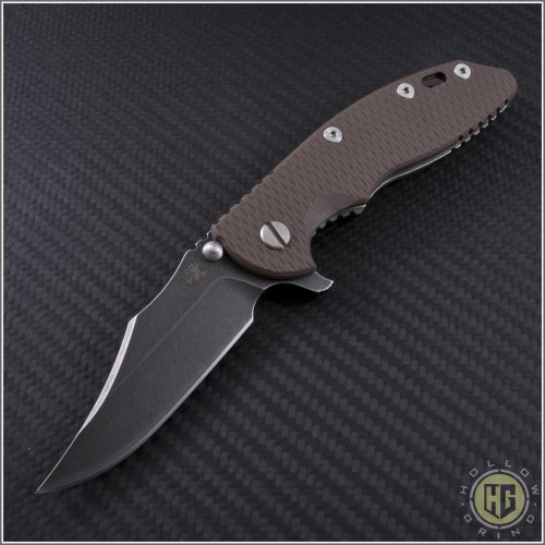 (#RH-XM1835-14) Rick Hinderer XM-18 3.5" DLC Bowie - Front