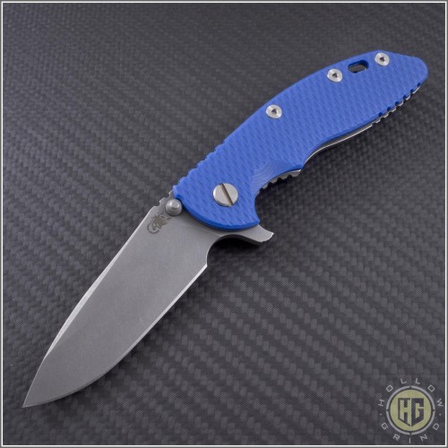 (#RH-XM1835-33) Rick Hinderer XM-18 3.5" Spearpoint Stonewash - Front