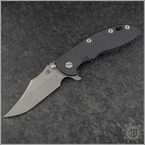(#RH-XM1835-55) Rick Hinderer Gen 6 XM-18 3.5" Bowie Working Finish - Front